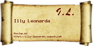 Illy Leonarda névjegykártya
